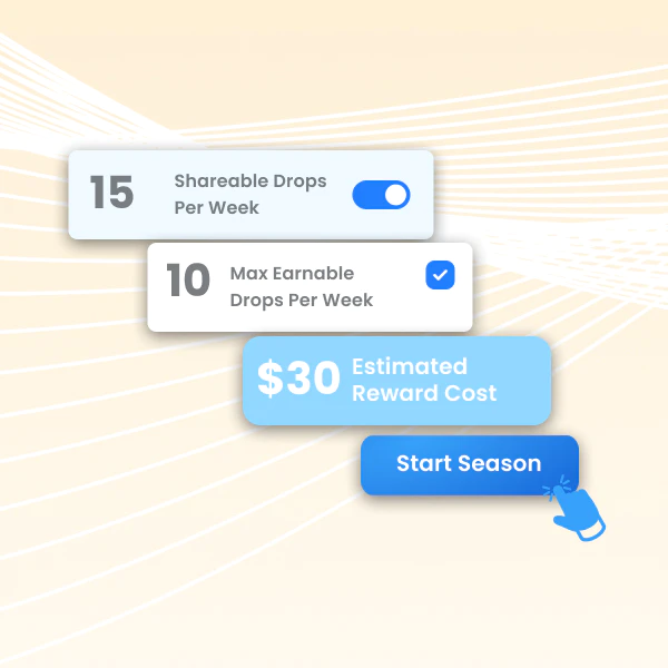 Customizable season settings on Give River