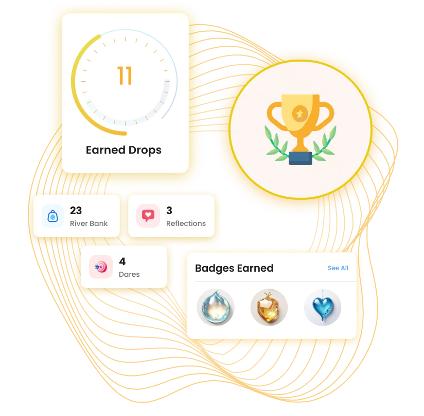 Grow your River stats and badges on Give River