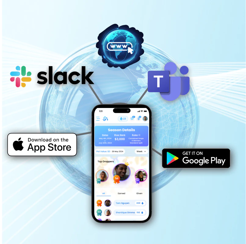 Gamified performance app with leaderboard and rewards