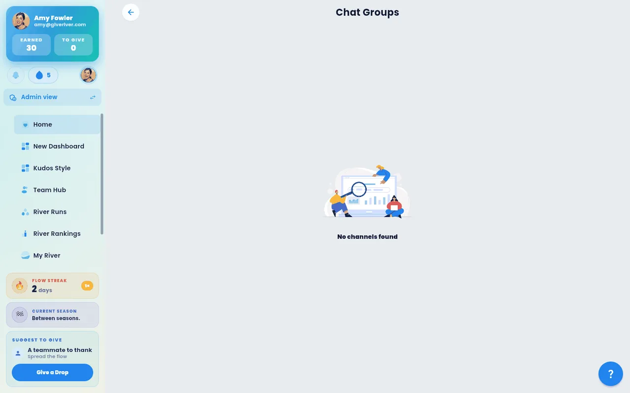 A cause channel in Riverside Chat, grouping people around a shared cause.