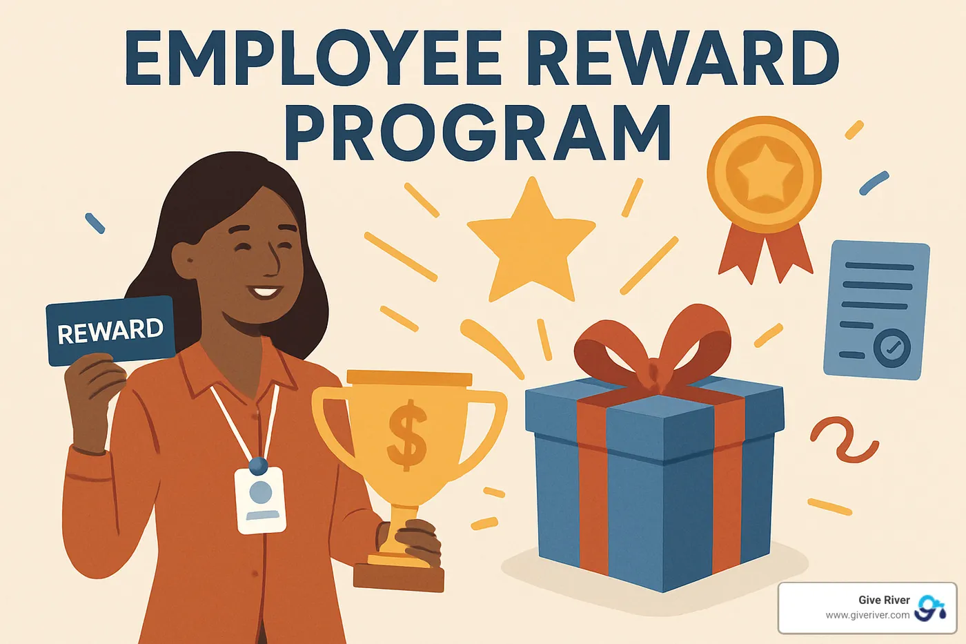 reward marketplace showing gift cards, experiences, and charitable options - employee reward program