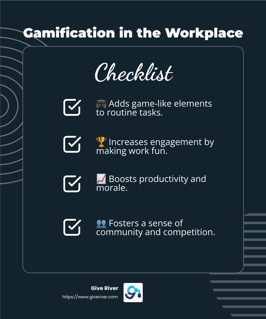 Gallup meta-analysis on employee engagement - employee gamification platform infographic checklist-dark-blue