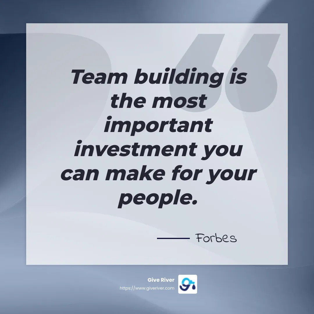 Forbes Quote on Team Building - team-building activities ideas infographic simple-quote-gray