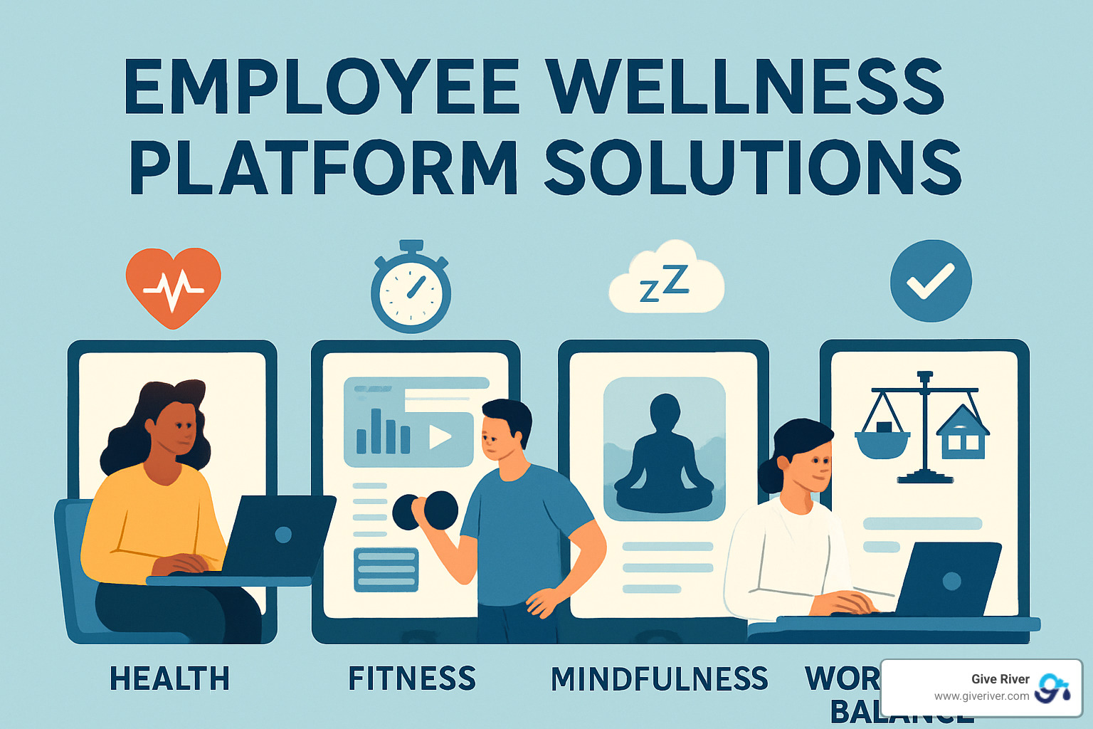 CoreHealth vendor ecosystem visualization - employee wellness platform solutions