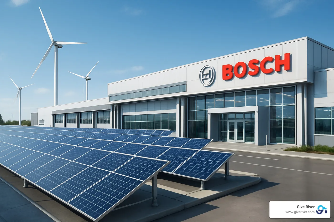 Renewable-powered Bosch factory - examples of corporate social responsibility