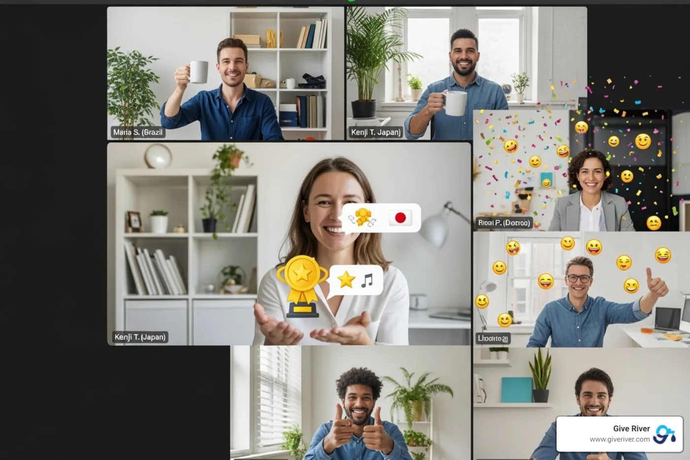 Recognition platform dashboard - remote team recognition