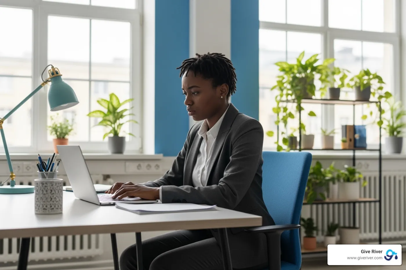 employee participating in an online course on a laptop - employee incentive solutions