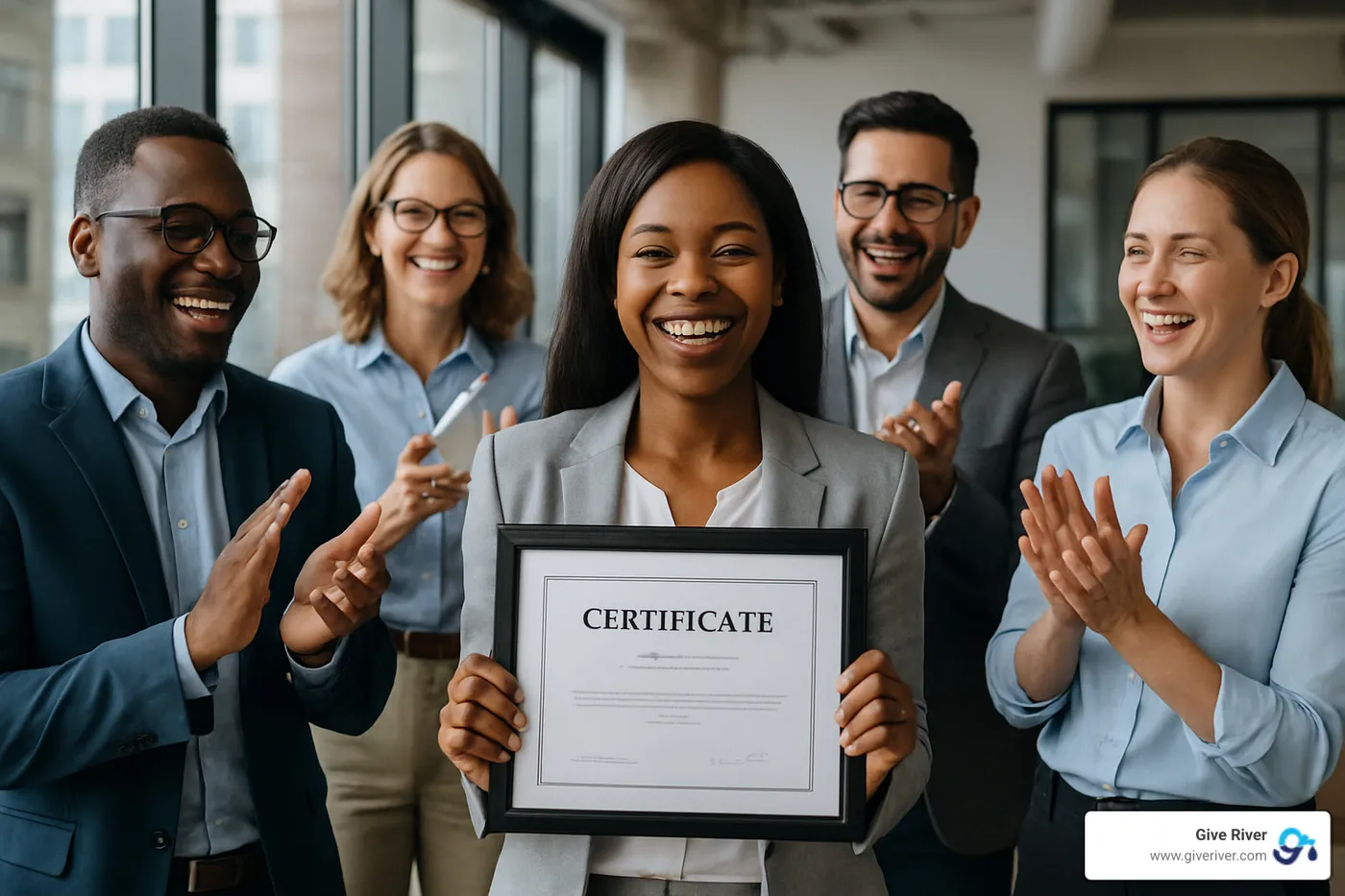 successful team celebrating career development achievements - career development programs