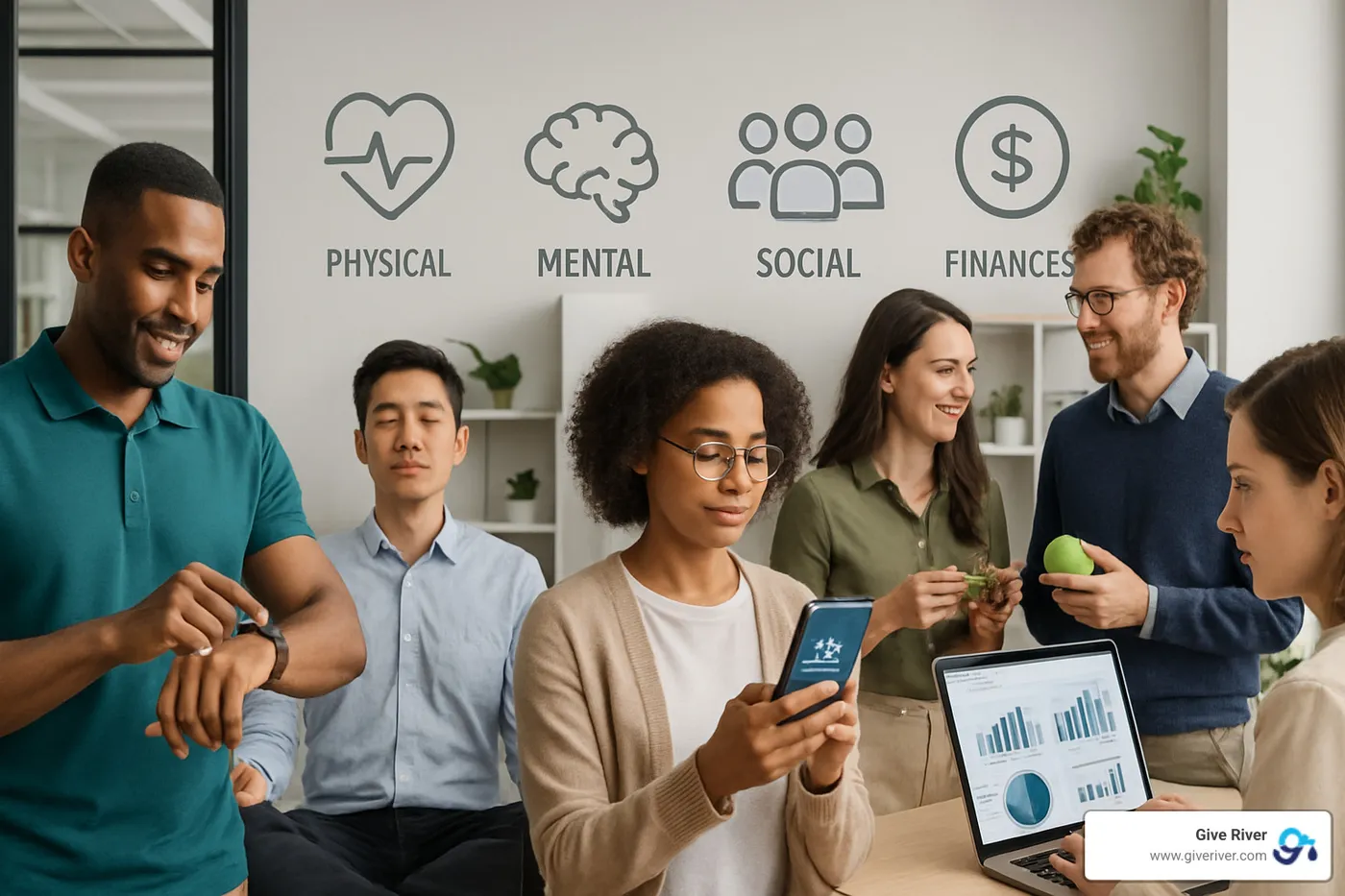 holistic employee wellness dimensions - employee wellness platform solutions