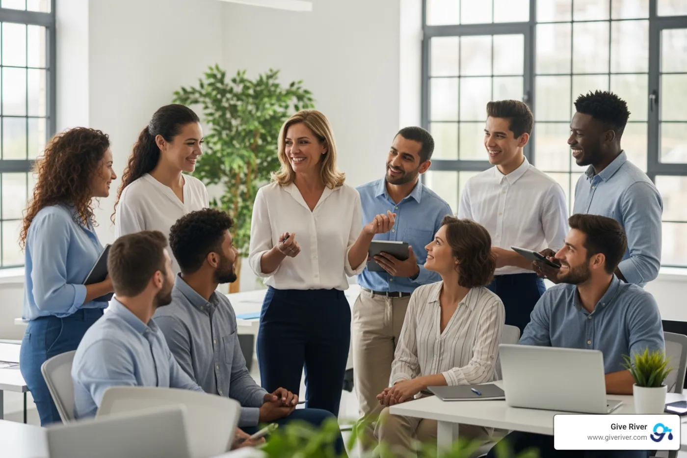 leaders acknowledging team members in a supportive workplace - national employee appreciation day 2025