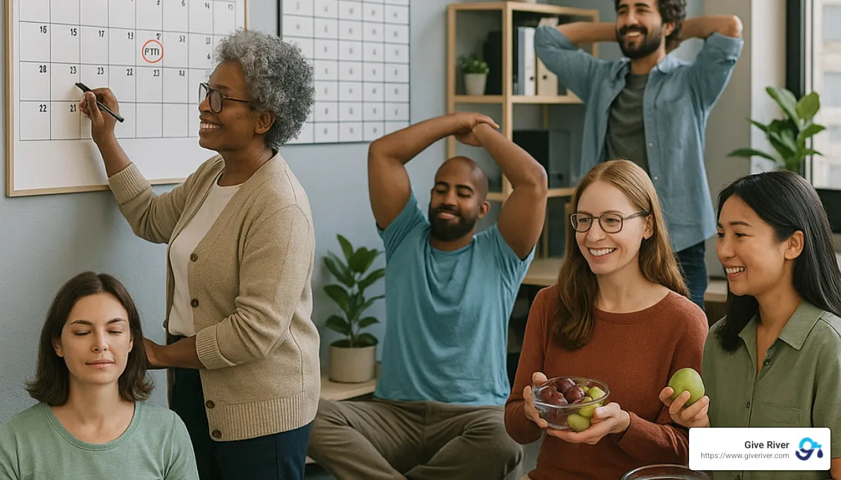 wellness program participation strategies - nonprofit wellness