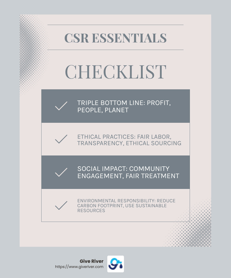 CSR Infographic - csr examples infographic checklist-light-blue-grey