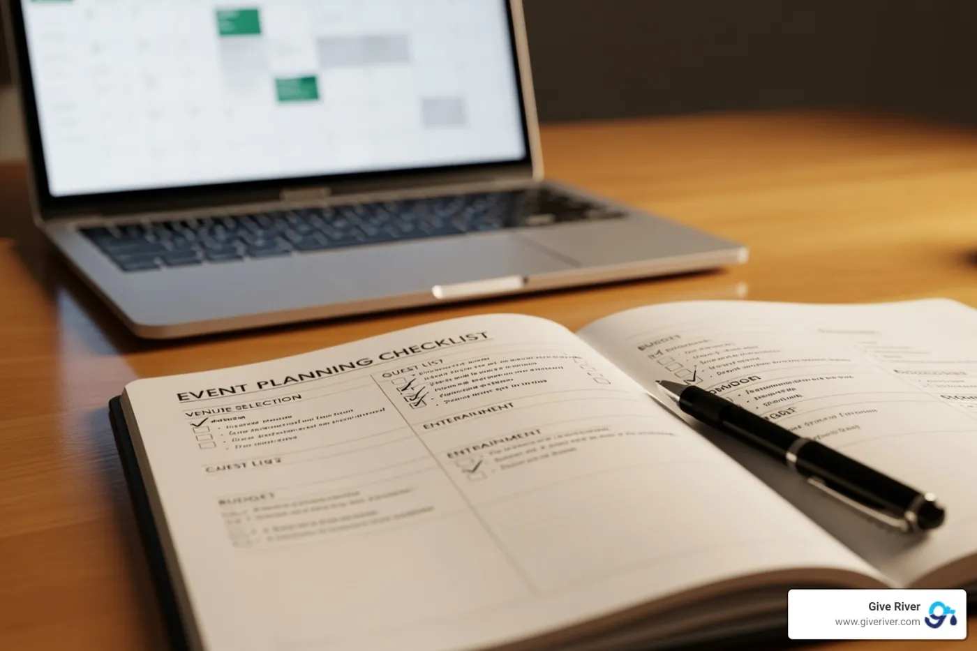 a checklist or planner for a virtual event - virtual team quiz