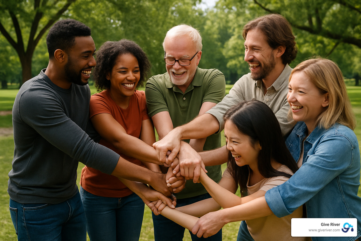 human knot team building activity - activities that build teamwork