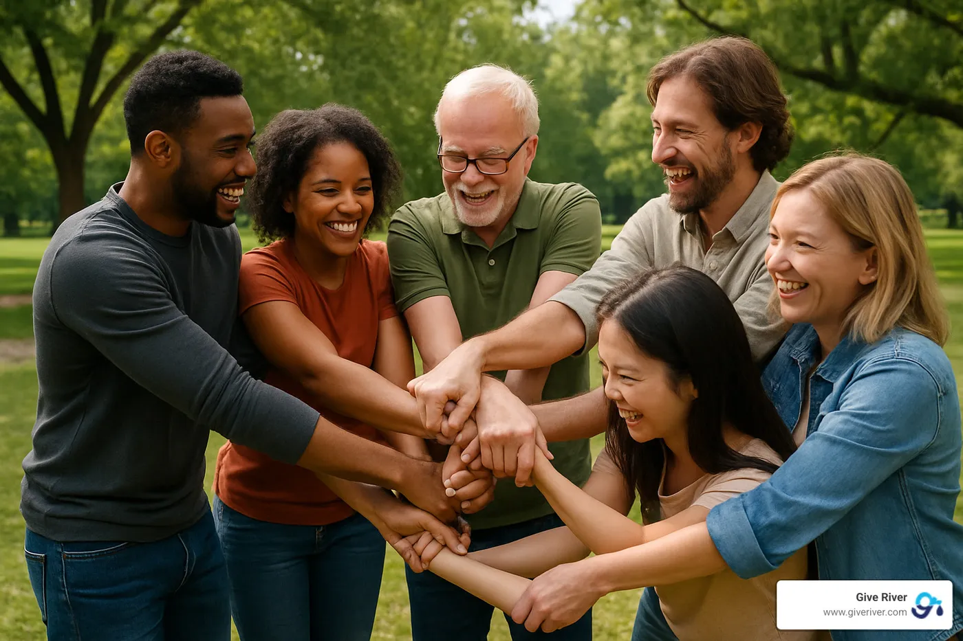 human knot team building activity - activities that build teamwork