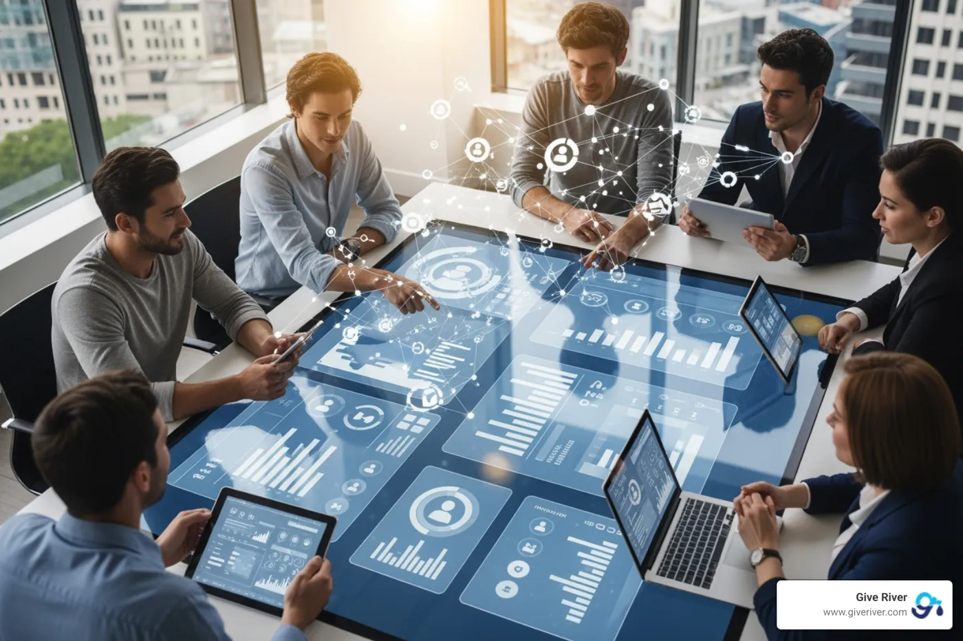 a talent engagement software dashboard showing analytics and employee recognition posts - talent engagement software