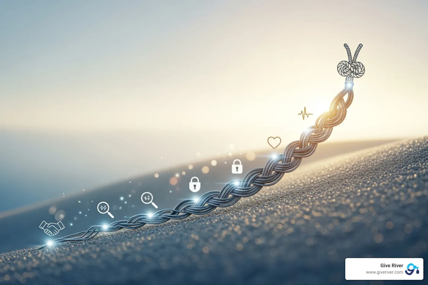 project timeline showing trust growing over time - building trust in a virtual team