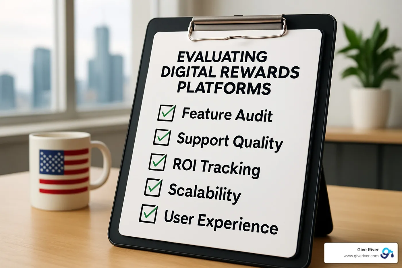 Checklist for evaluating digital rewards platforms with key criteria - digital rewards platform