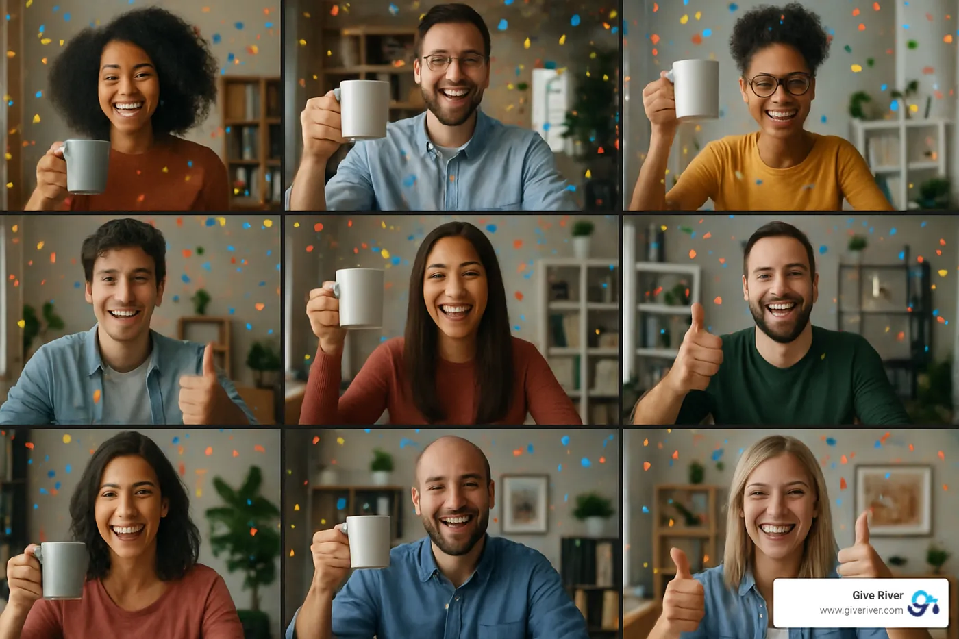 remote teams celebrating together - fun virtual offsite ideas