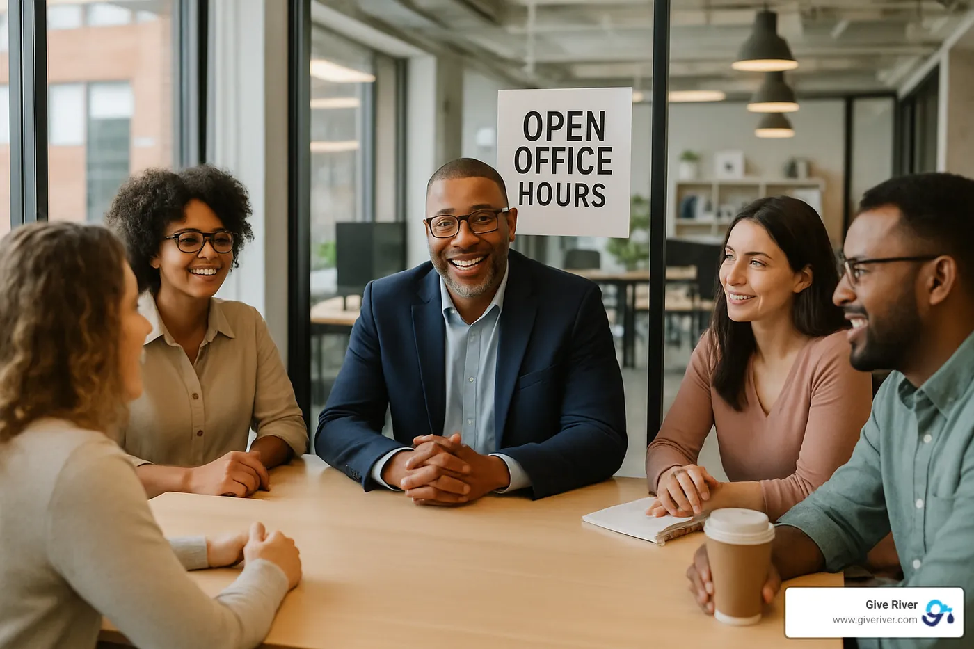 leader hosting open office hours - boost employee engagement