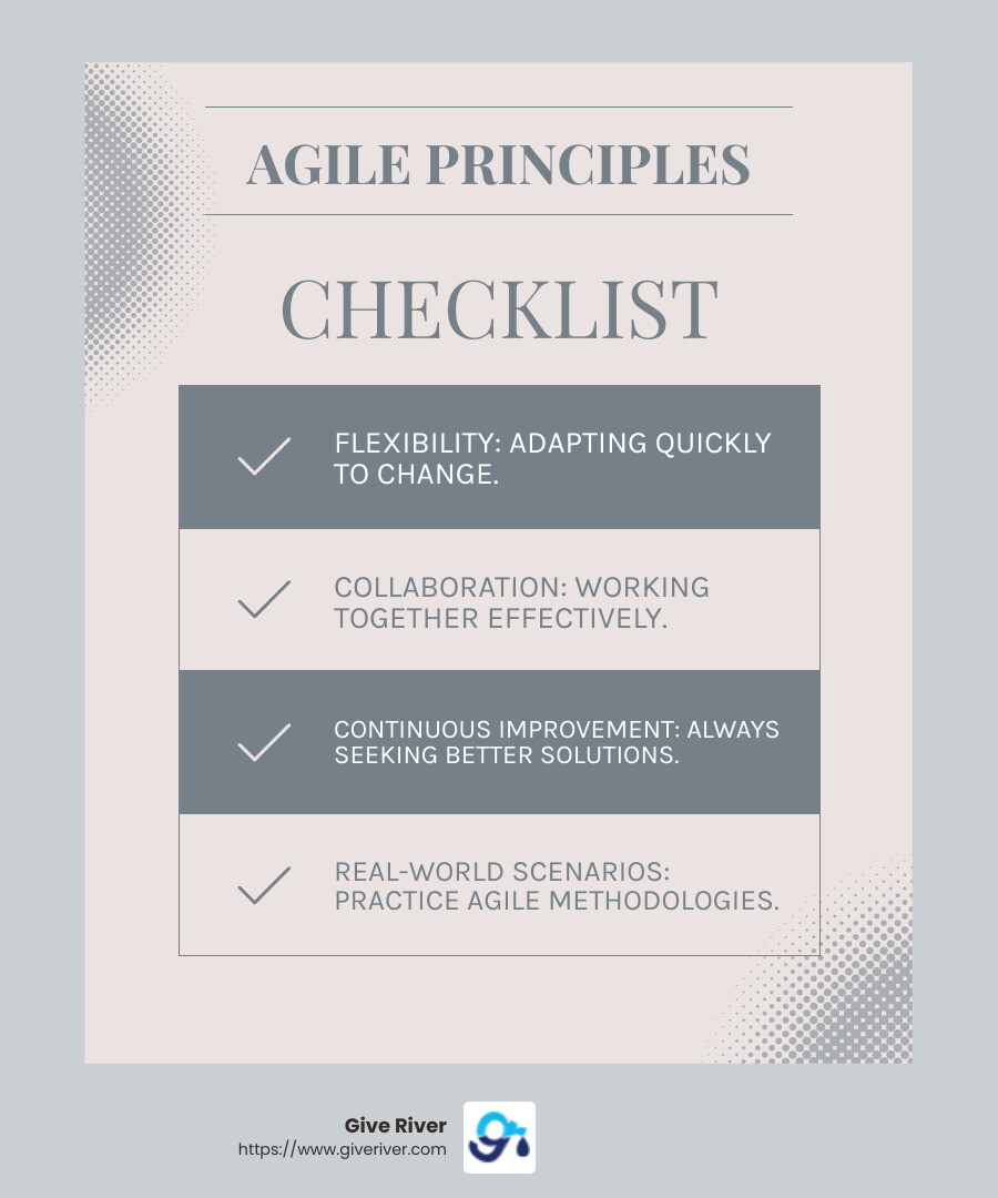 Agile principles improve team productivity and quality of life - quick virtual agile games infographic checklist-light-blue-grey