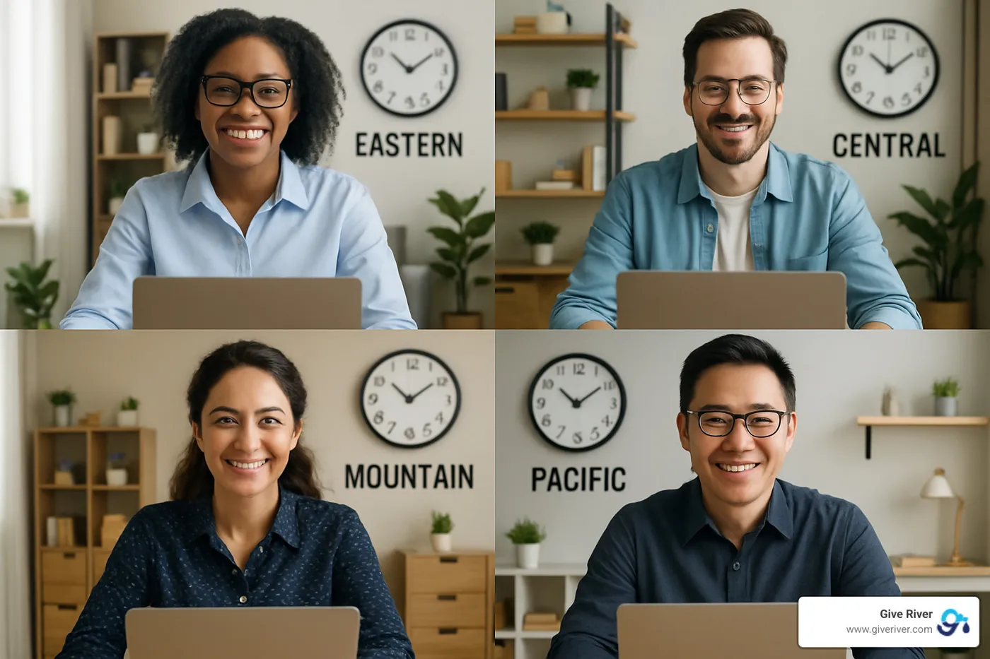 virtual team members collaborating across different time zones - organizational culture in virtual teams