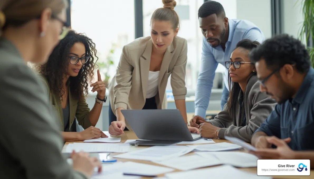 diverse team collaborating - boosting team spirit